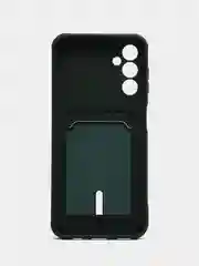 Тёмно-зелёный чехол для Samsung Galaxy A14 5G / Самсунг А14 5Г, силиконовый, с карманом для карты