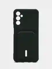 Тёмно-зелёный чехол для Samsung Galaxy A14 5G / Самсунг А14 5Г, силиконовый, с карманом для карты