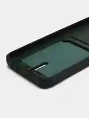 Тёмно-зелёный чехол для Samsung Galaxy A14 5G / Самсунг А14 5Г, силиконовый, с карманом для карты