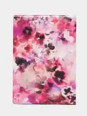Красный обложка на паспорт "Flowers"