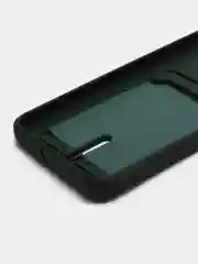 Тёмно-зелёный чехол для Samsung Galaxy A34 / Самсунг Галакси А34, силиконовый, с карманом для карты