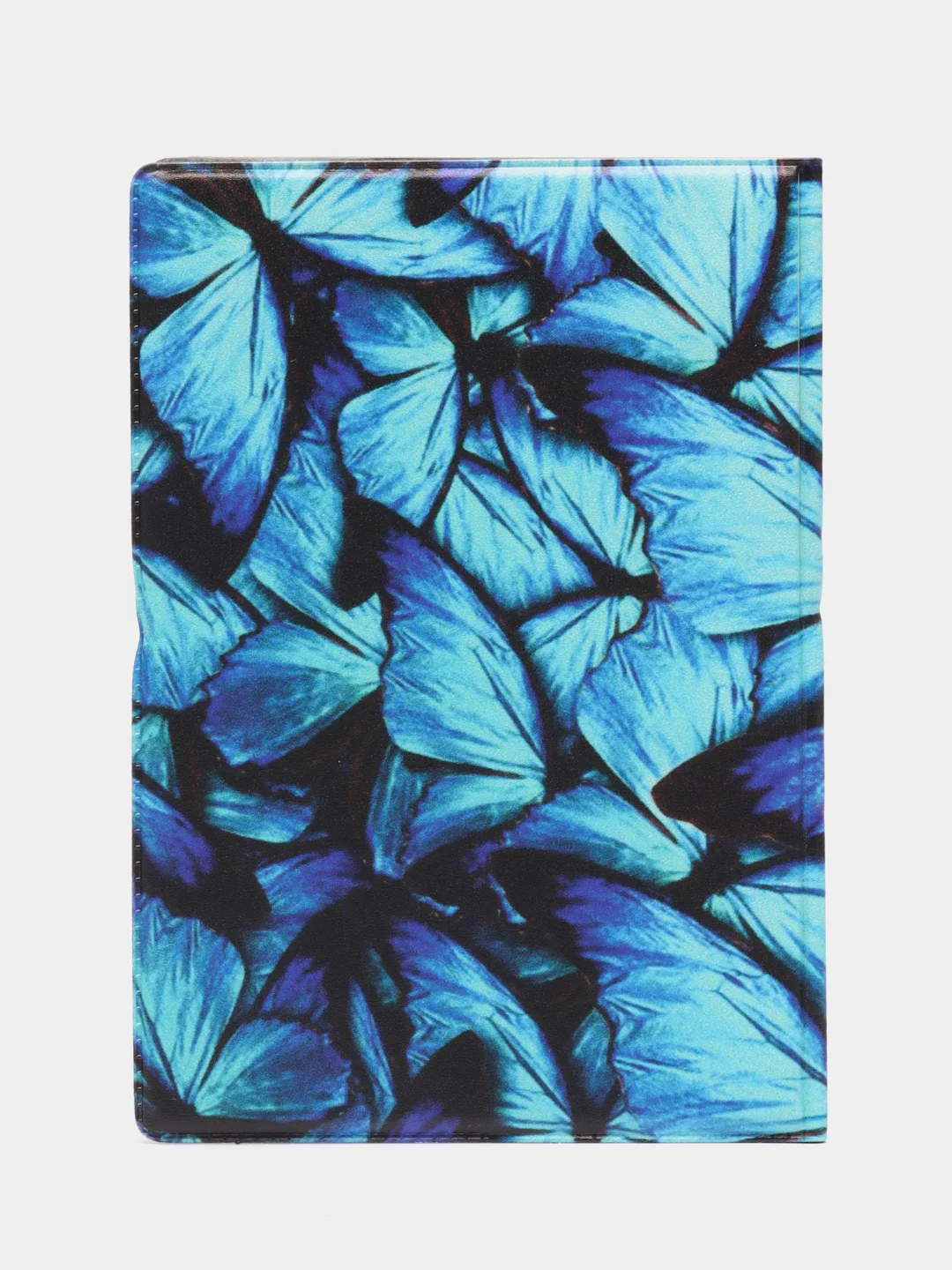 Синий обложка на паспорт "Butterfly"