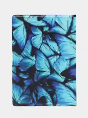 Синий обложка на паспорт "Butterfly"