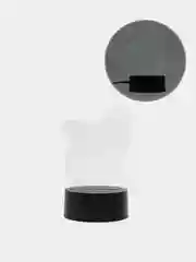 Бирюзовый светодиодный LED светильник-ночник 3D/RGB ночник