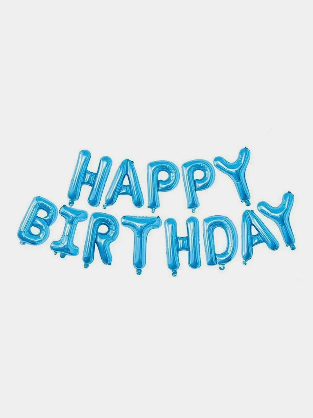 Голубой шарики С днем рождения Happy Birthday, набор шаров, гирлянда на праздник, шары большие