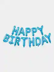 Голубой шарики С днем рождения Happy Birthday, набор шаров, гирлянда на праздник, шары большие