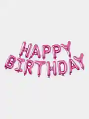Розовый шарики С днем рождения Happy Birthday, набор шаров, гирлянда на праздник, шары большие