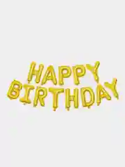 Золотой шарики С днем рождения Happy Birthday, набор шаров, гирлянда на праздник, шары большие