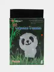 Черный панда со светом 3D Crystal Blocks Puzzle