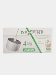 DEXFINE (ДЕКСФАЙН) иглы инсулиновые для шприц-ручек 32G х 4 мм, 100 штук