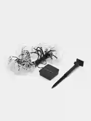 INBLOOM гирлянда на солнечной батарее, 25LED, 7 м, шампань, 2 режима, цветок, 2V80mA, 1.2V, 600 mAh