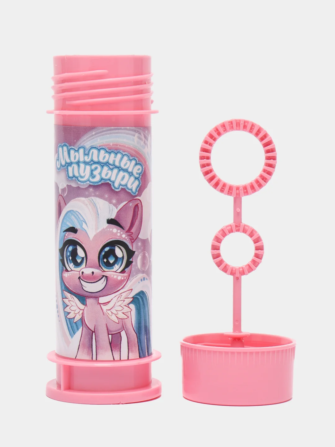 Тёмно-розовый мыльные пузыри синий трактор/ my little pony/ единорожки/ тачки 35 -45 ml