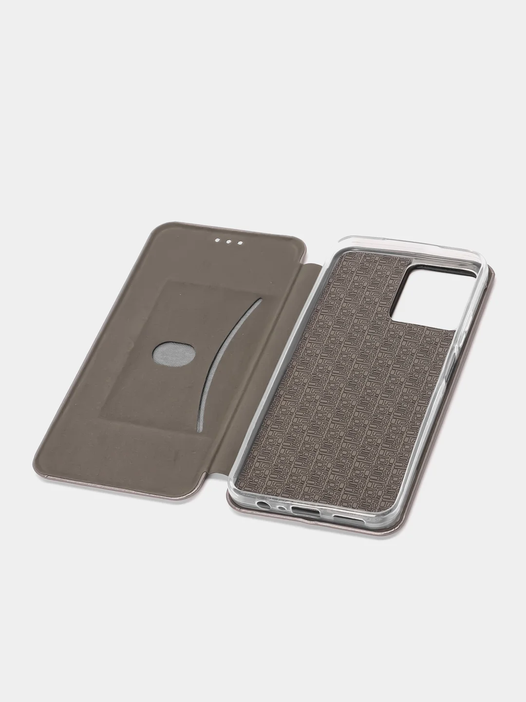 Серый чехол книжка для Realme C30 / C30S / Realme 50i PRIME (Реалми С30 / С30С / 50и Прайм)