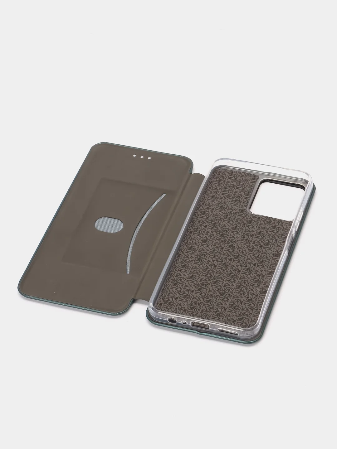 Тёмно-зелёный чехол книжка для Realme C30 / C30S / Realme 50i PRIME (Реалми С30 / С30С / 50и Прайм)