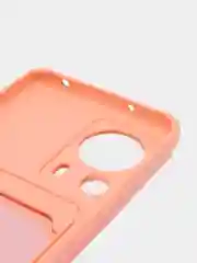 Конфетный чехол для Xiaomi 13 Lite / Сяоми 13 Лайт, силиконовый, с карманом для карты