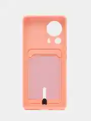 Конфетный чехол для Xiaomi 13 Lite / Сяоми 13 Лайт, силиконовый, с карманом для карты