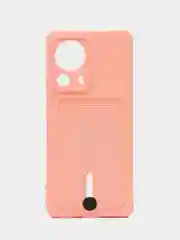Конфетный чехол для Xiaomi 13 Lite / Сяоми 13 Лайт, силиконовый, с карманом для карты
