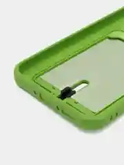 Лайм чехол для Samsung Galaxy A34 / Самсунг Галакси А34, силиконовый, с карманом для карты