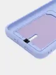 Лавандовый чехол для Samsung Galaxy A34 / Самсунг Галакси А34, силиконовый, с карманом для карты