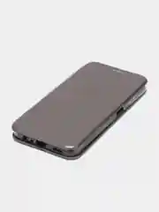 Серебряный чехол-книжка для Oppo A17 / A17K, Оппо А17, А17К