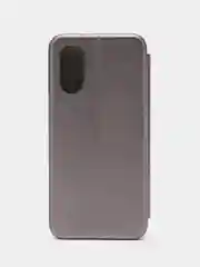 Серебряный чехол-книжка для Oppo A17 / A17K, Оппо А17, А17К