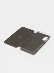 Серебряный чехол-книжка для Oppo A17 / A17K, Оппо А17, А17К