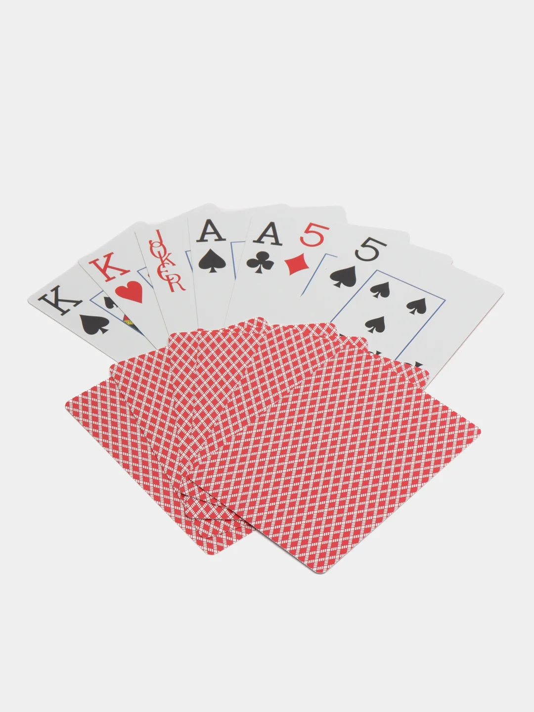 Красный карты игральные пластиковые, для покера, 54 штуки