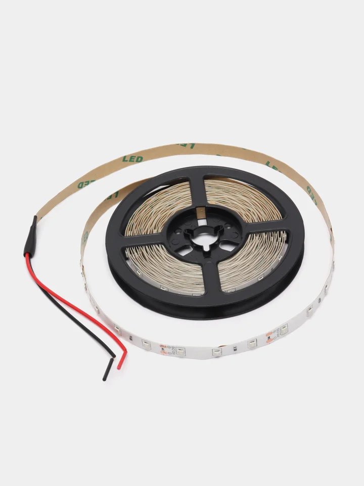 Лента светодиодная, 60SMD(2835)/m 4.8W/m 12V 5m желтый , LS603