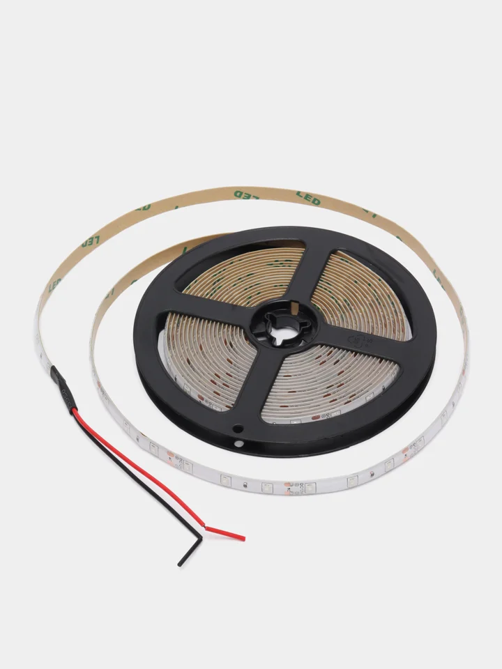 Лента светодиодная, 60SMD(2835)/m 4.8W/m 12V IP65 5m зеленый , LS604