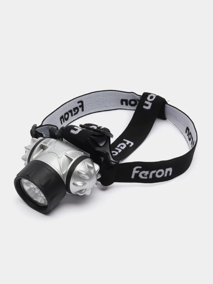 Фонарь налобный светодиодный, работающий от батареек 3*AAA, 1W 7LEDs,41707