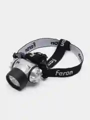 Фонарь налобный светодиодный, работающий от батареек 3*AAA, 1W 7LEDs,41707