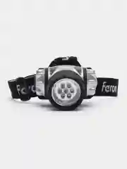 Фонарь налобный светодиодный, работающий от батареек 3*AAA, 1W 7LEDs,41707