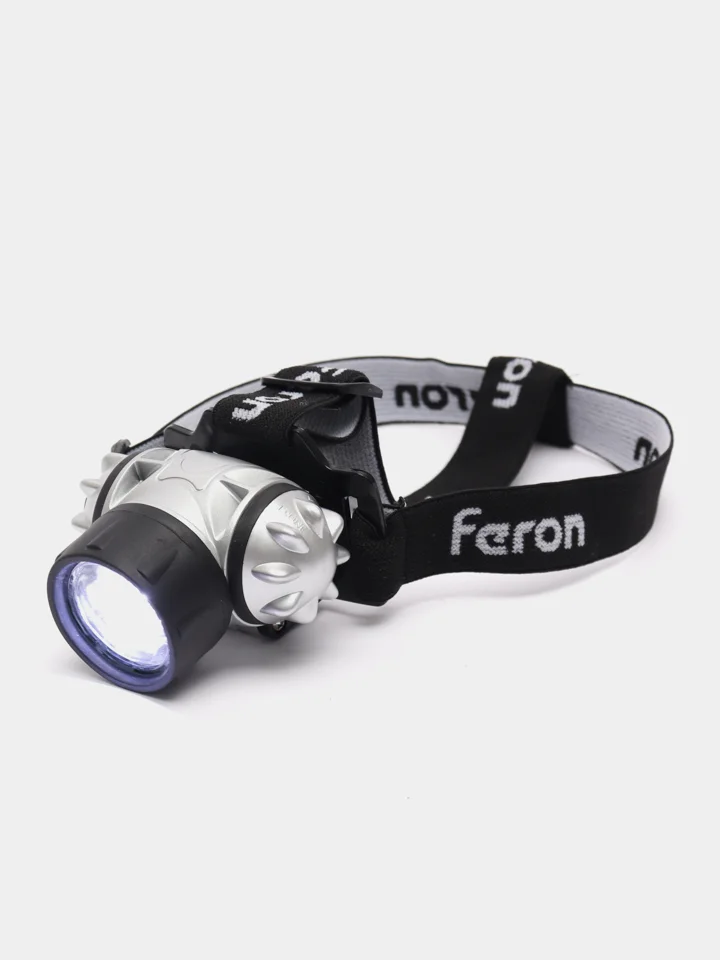 Фонарь налобный светодиодный, работающий от батареек 3*AAA, 1W 7LEDs,41707