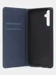 Синий чехол-книжка для Samsung A34 из нубука Super Creative