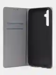 Тёмно-серый чехол-книжка для Samsung A34 из нубука Super Creative