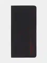 Черный чехол-книжка для Samsung A34 из нубука Super Creative