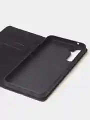 Черный чехол-книжка для Samsung A34 из нубука Super Creative