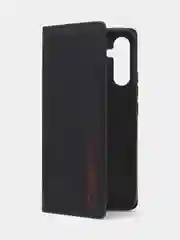 Черный чехол-книжка для Samsung A34 из нубука Super Creative
