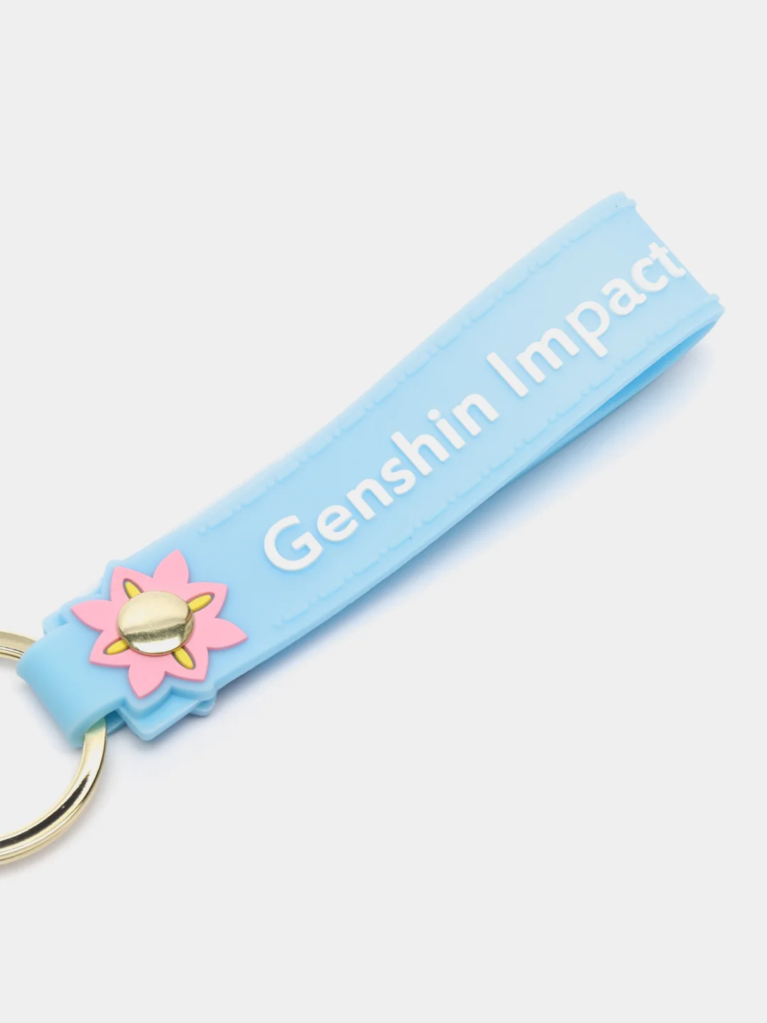 Небесно-голубой брелок силиконовый  "Genshin Impact (Геншин)"