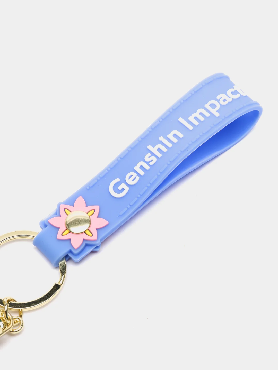 Голубой брелок силиконовый  "Genshin Impact (Геншин)"