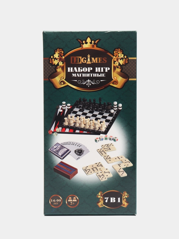 Набор магнитных игр LDGames, 7 в 1, 27,5 x 14,5 х 4,5 см