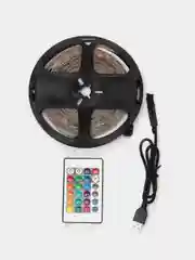 Светодиодная LED лента в автомобиль / кровать 5 м,28 режимов, USB, управление со смартфона