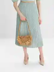 Карамельный сумка соломенная, женская