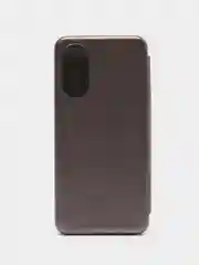 Серебряный чехол-книжка для Oppo Reno 8T 4G, Оппо Рено 8Т 4Г