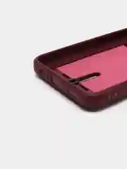 Бордовый чехол для Realme 10, Реалми 10 силиконовый, с карманом для карты
