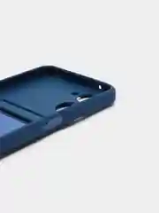 Синий чехол для Realme 10, Реалми 10 силиконовый, с карманом для карты