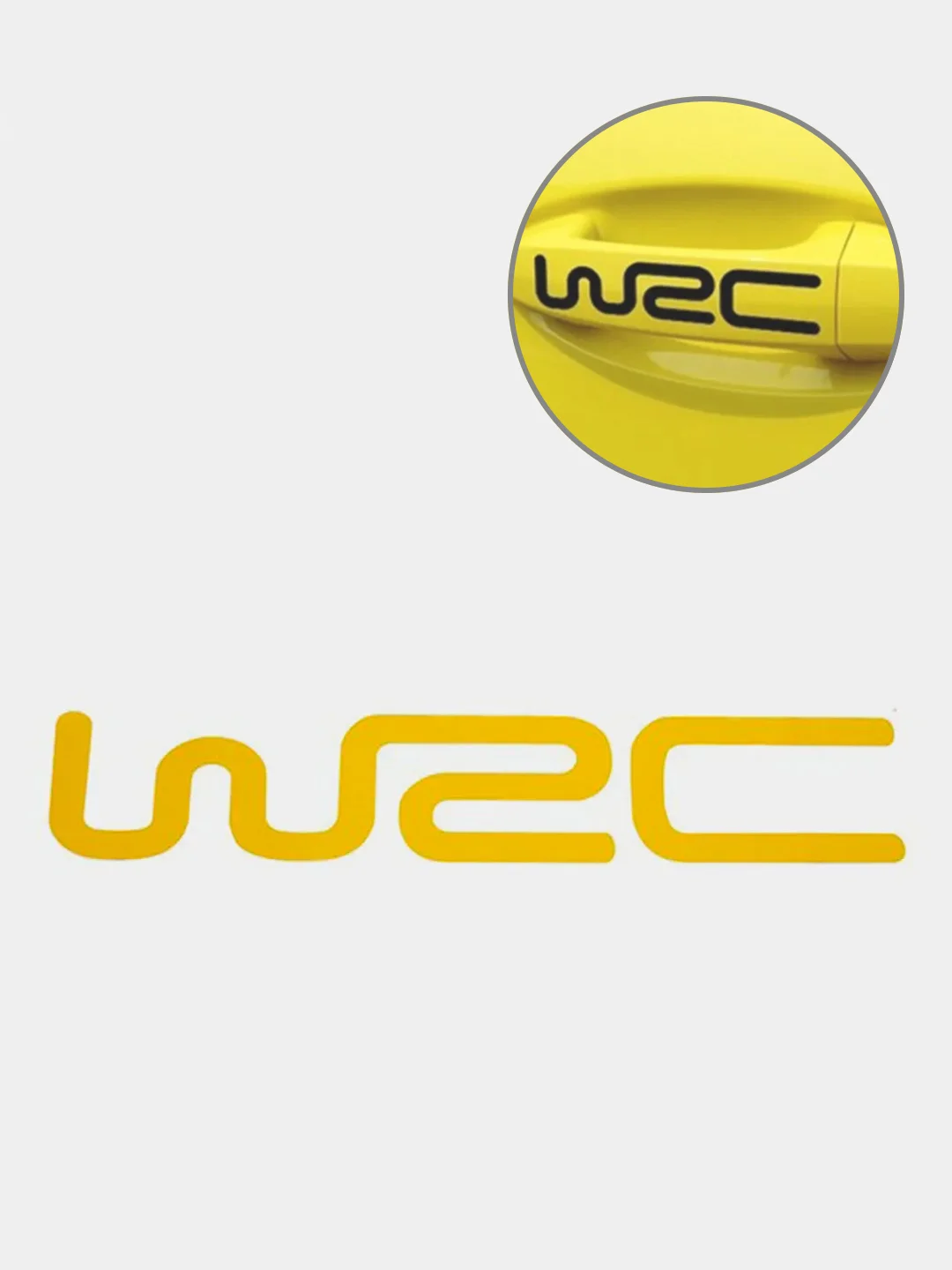 Желтый автомобильные наклейки WRC