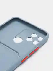 Синий меланж чехол Realme C21Y Realme C25Y Реалми С21у С25у с карманом для карт, прозрачный