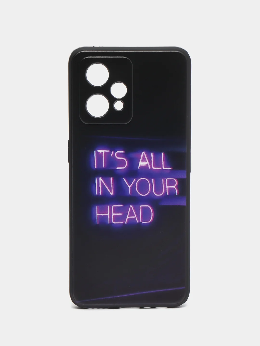 Серый силиконовый чехол для Realme 9 Pro Plus / Realme 9 4G, с принтом, с рисунком