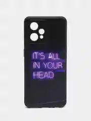 Серый силиконовый чехол для Realme 9 Pro Plus / Realme 9 4G, с принтом, с рисунком